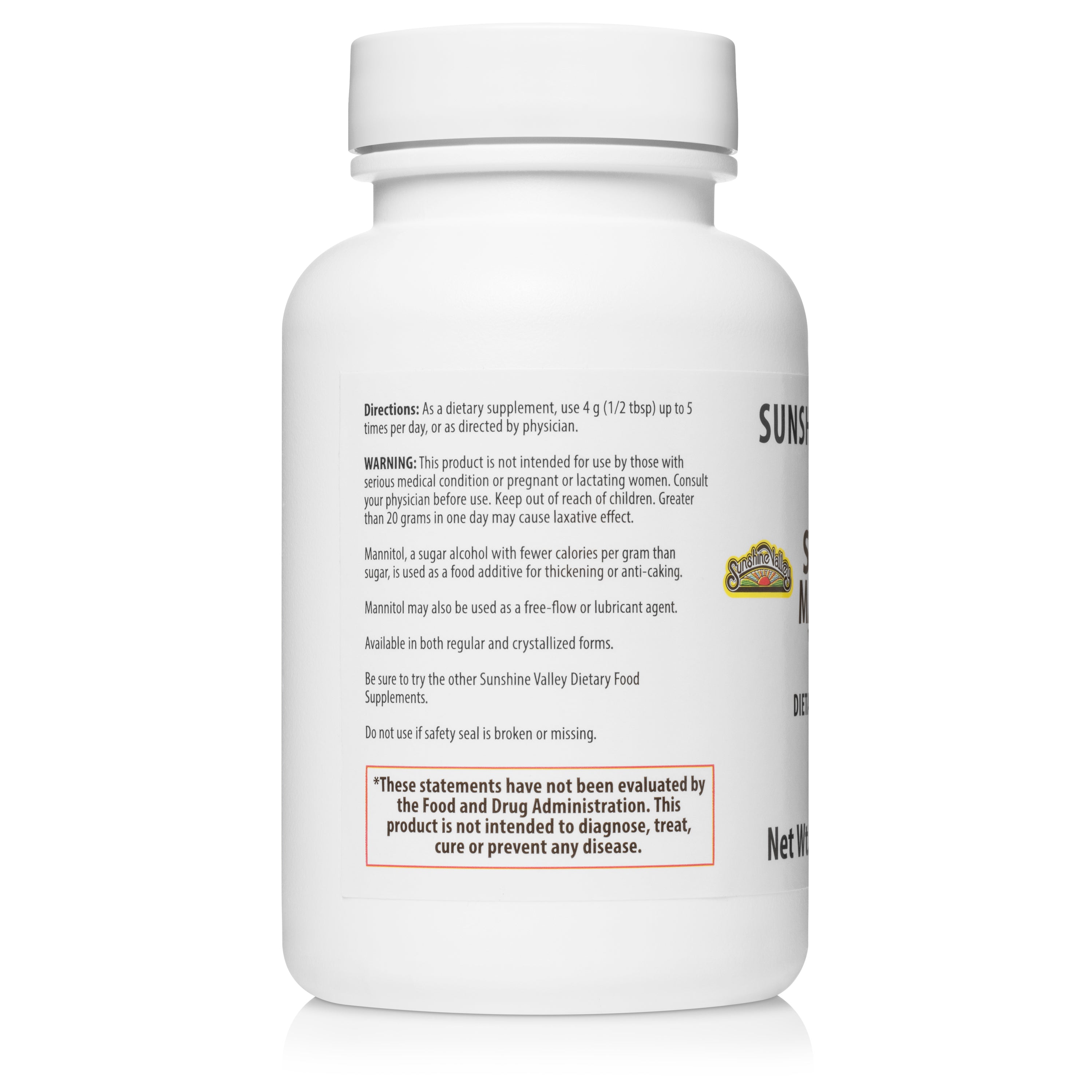 Sunshine Valley® Super Mannitol Dietary Supplement Powder