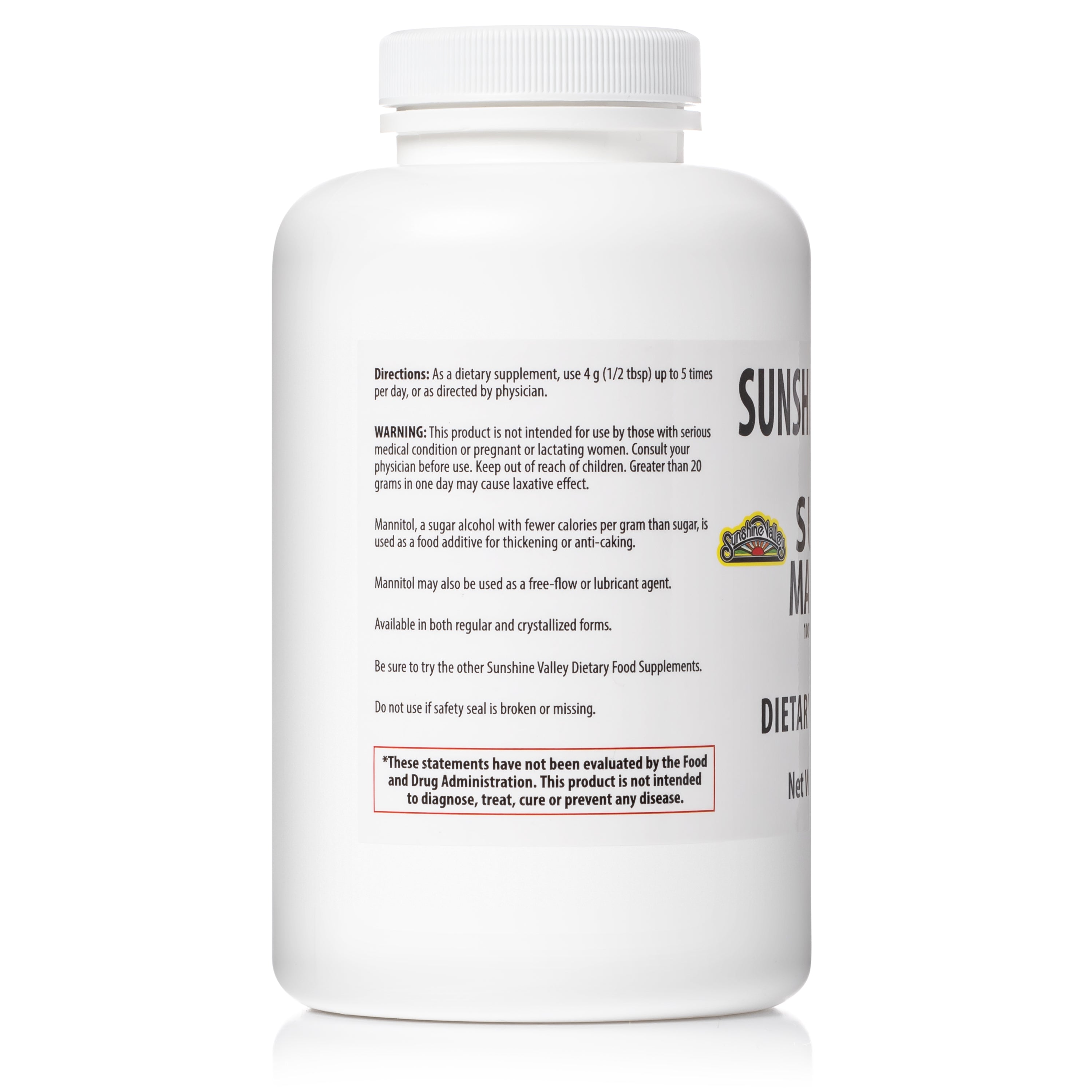 Sunshine Valley® Super Mannitol Dietary Supplement Powder