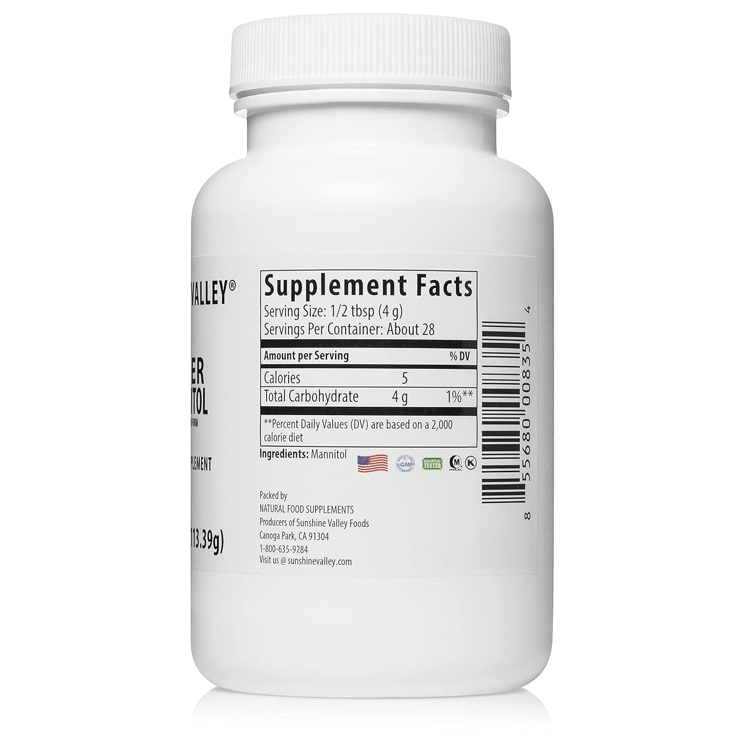 Sunshine Valley® Super Mannitol Dietary Supplement Powder 4 oz