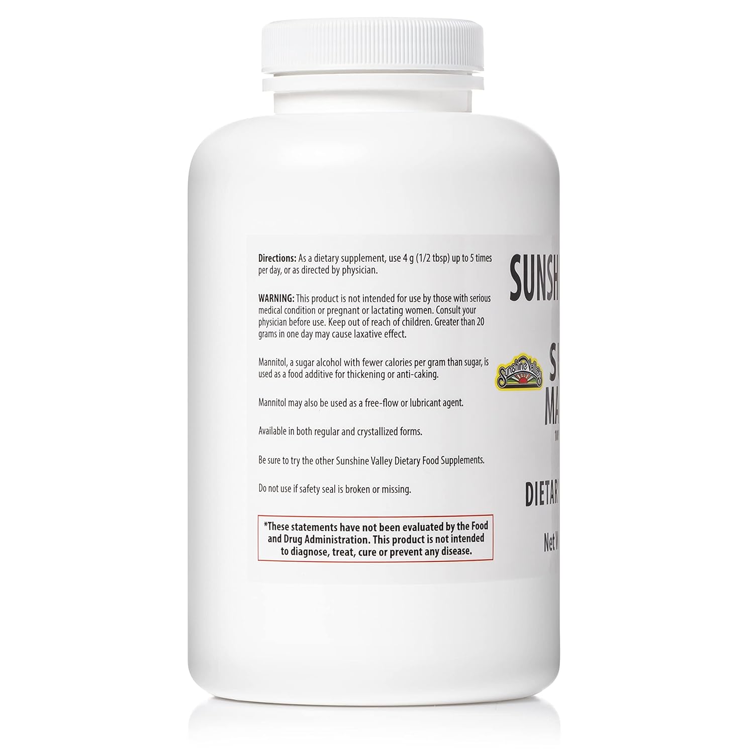 Sunshine Valley® Super Mannitol Dietary Supplement Powder 8 oz